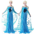 Blue Frozen Elsa's Dress Costumes, Frozen Queen's Cosplay Costume
